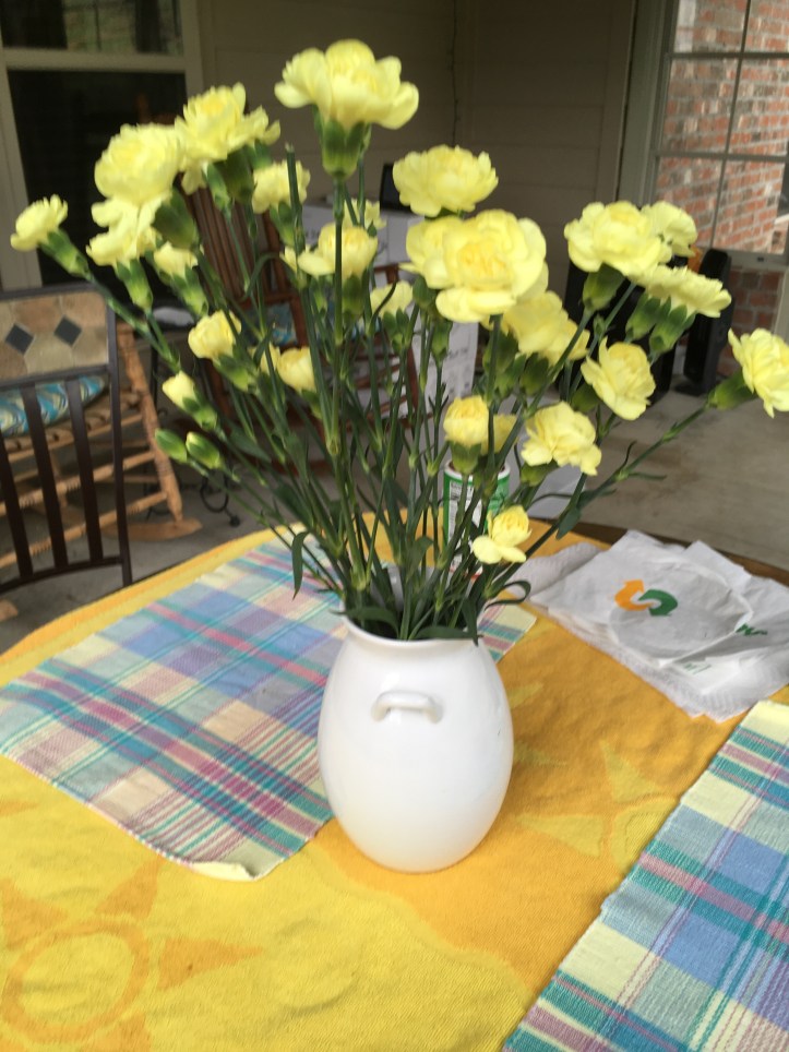 yellow flowers door 1